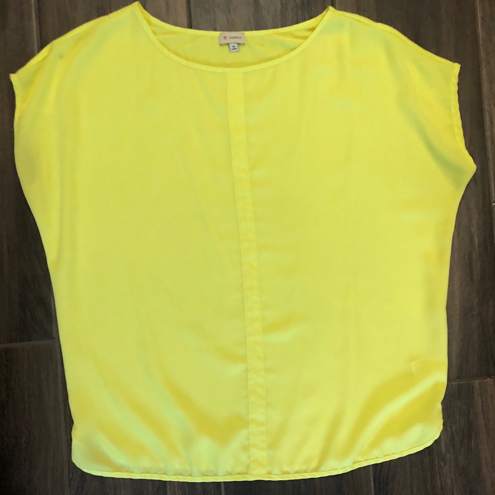 Neon Yellow Blouse